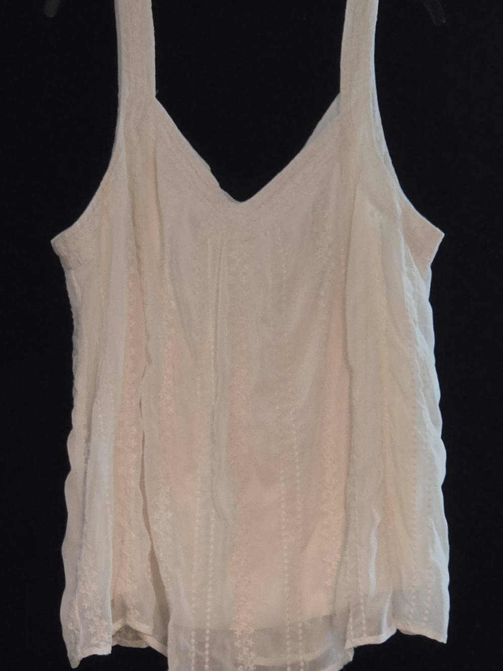 #138 Torrid Chiffon Embroidery Cami in size 2